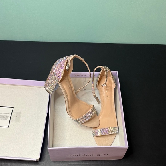 Madden Girl Shoes - Madden Girl Women's Glittering Heels - Bella Blush 4 inch Silver multi NWT
